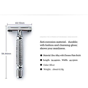 Offre Spéciale ANAAIF Rasoir en métal de conception supérieure Rasoirs de sécurité classiques à double tranchant de haute qualité - Product Image 3