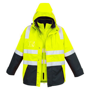 Fabrication professionnelle Hi Vis Veste de sécurité extérieure Vêtements de travail Meilleure qualité Coupe régulière Veste réfléchissante - Product Image 4