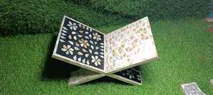 Luxury Ramadan <b>Gift</b> Resin Mother of Pearl Quran Stand Art Deco Islamic Home Decor Best Selling - Product Image 4