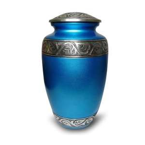 Urna de Cremación de Latón Estilo Americano con Patrón de Cruz Dorada para Cenizas, Urna Conmemorativa para Entierro de Seres Queridos, Contenedor de Cenizas Metálico, Urna Funeraria - Product Image 3