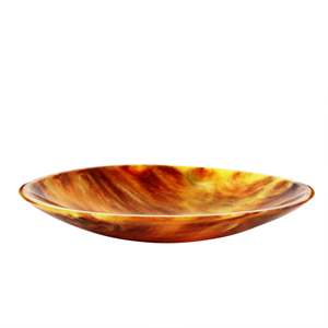 Cuencos para Servir de Resina Hechos a Mano con Remolino Naranja Largo, Pulidos, Ecológicos, de Origen Indio, Aptos para Lavavajillas, Estilo Europeo Moderno - Product Image 1