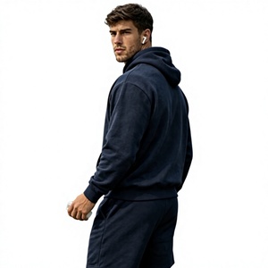Ensemble sweat à capuche et short en chenille personnalisé haut de gamme, ensemble sweat à capuche et short personnalisé, ensemble survêtement personnalisé en tissu épais - Product Image 4