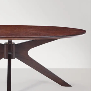 Mesa redonda sencilla de estilo minimalista, mesa de comedor para el hogar, mesa exterior para muebles de exterior y decoración del hogar - Product Image 5