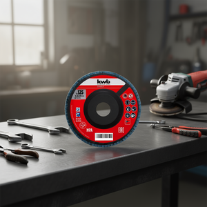Disco de Láminas para Amoladora KWB de 125 mm, Grano P80, Expert 795648 - Discos de Amolado de Alto Rendimiento - Product Image 3