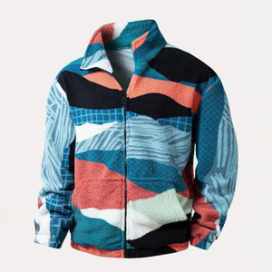 Veste d'hiver en laine sherpa de luxe, chaude, avec logo sur le devant, design écologique et coupe-vent, finition lisse et coupe confortable - Product Image 1