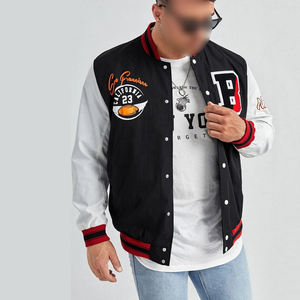 Wholesale Lightweight 2025 Customized Logo Printed OEM Service <b>Wool</b> Body Latest Style Full Sleeves Letterman Winter Jacket - Product Image 6