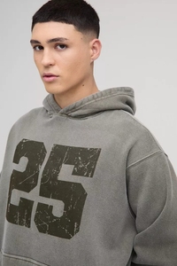 ชุดวอร์มแบบสวมหัวสำหรับผู้ชายทรงบ็อกซี่มีฮู้ดโอเวอร์ไซส์ออกแบบได้ตามต้องการ - Product Image 2