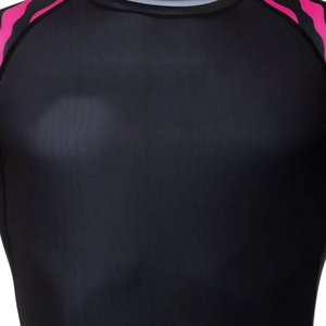 Rashguard personnalisé imprimé sur mesure, impression par transfert thermique, anti-UV, manches courtes, respirant, tissu UPF50+ - Product Image 4