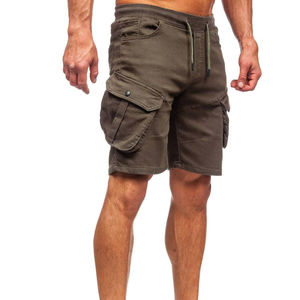 Short cargo en coton à séchage rapide pour homme Short cargo décontracté droit multi-poches Short cargo respirant Vente en gros OEM - Product Image 1