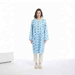 ชุดคนไข้ผ้าฝ้าย100% สำหรับผู้ป่วยใช้ได้ทั้งชายและหญิงชุดโรงพยาบาลสำหรับผู้ป่วย - Product Image 5