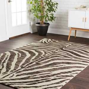 Premium Handmade <b>Tufted</b> Wool <b>Rug</b> Cotton Embroidered Abstract Animal Design High Quality for Home Living Bedroom Indoor Use 1 - Product Image 1