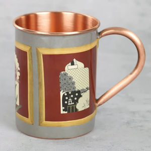 Mugs de qualité supérieure en métal, au design unique et attrayant, finition cuivre antique, accessoires de cuisine - Product Image 6