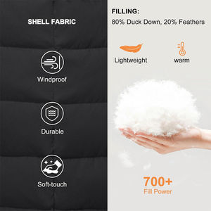 Hooded Puffer <b>Jacket</b> For <b>Men</b> <b>Lightweight</b> Quilted Warm Coat Stylish Fashion Outerwear Winter Casual Insulated Outdoor Wear - Product Image 5