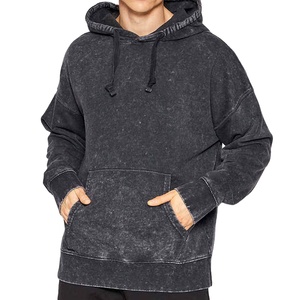 Sudaderas Extra Grandes Unisex de Felpa Francesa Transpirable para Invierno, 100% Algodón, con Logotipo Personalizado y Parches Desgastados - Product Image 6