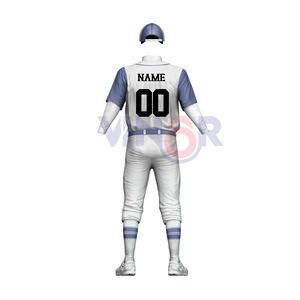 Meilleures ventes Maillot de baseball en polyester personnalisé Uniforme à demi-manches Vêtements de sport de style le plus récent Caractéristique respirante Conception OEM desservie - Product Image 6