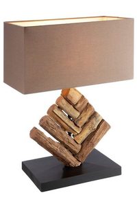 Nuevo diseño único de madera CE y UL Lámpara de mesa de hierro Gran calidad a precios al por mayor para el hogar H45cm x W15cm - Product Image 2