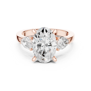 Frosted loops jewels 18K Gold Engagement Ring Jewelry Supplier - Product Image 2