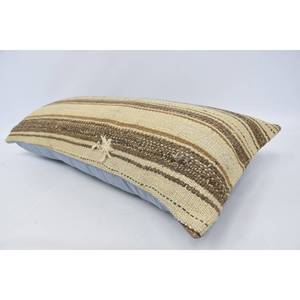 Style marocain 16x36 oreiller en laine beige luxe moelleux Vintage tissé Design antidérapant écologique amovible lavable Portable pour - Product Image 5