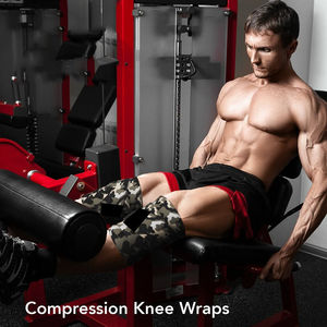 Bandages de genou pour la musculation en gros, bandages élastiques pour la musculation, coussinets confortables pour la musculation, bandage de genou pour la musculation, OEM - Product Image 6