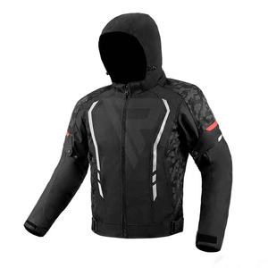 Venta al por mayor Cordura chaqueta deportiva adultos negro azabache cómodo transpirable impermeable Moto Racing Wear XL bajo MOQ OEM - Product Image 2