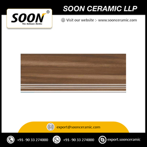 Eco Friendly Step and Riser Porcelain Tiles 200 X 1200 Mm for Sustainable <b>Architecture</b> Stair Tile for Export Sale - Product Image 3