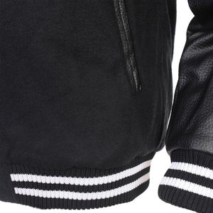 Veste universitaire unisexe de qualité supérieure cuir letterman de baseball personnalisé avec tissu en toile directement de l'usine pour hommes - Product Image 6