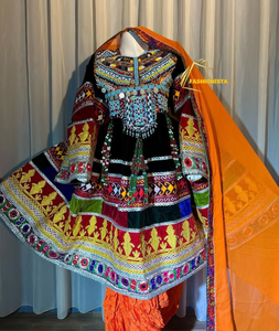 Colección de diseñador para Ropa Étnica afgana Hermosos vestidos Kuchi para niñas afganas 2024/2025 - Product Image 1