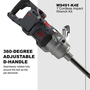 Kit de Llave de Impacto Inalámbrica de 20V sin Escobillas, 4 Baterías, 2,600 Ft-lbs de Torque, Retenedor de Anillo de Fricción con Orificio Pasante, Fuente de Alimentación Eléctrica - Product Image 4