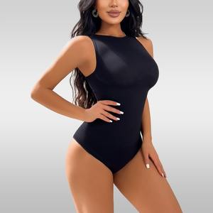 บอดี้สูทผู้หญิงแบบไร้ตะเข็บ คอกลม เสื้อกล้ามสำหรับผู้หญิง ชุดกระชับสัดส่วน ใส่ได้ทุกวัน ผ้าคุณภาพดี ขายส่ง ไซส์ใหญ่ - Product Image 5