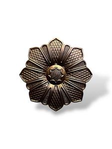 ลูกบิดลิ้นชักรูปดอกไม้ดวงอาทิตย์ด้วยสังกะสีธรรมชาติซึ่งเป็นแรงบันดาลใจในการออกแบบลายดอกไม้แดดทนทานสังกะสีกันรอยขีดข่วนด้ามจับเรียบติดตั้งง่าย - Product Image 5