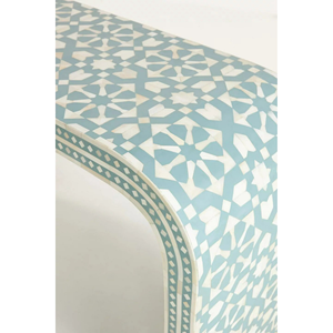 Table console en os incrusté fait main de haute qualité MULTI CRAFT, design classique écologique, taille personnalisable - Décoration d'intérieur de luxe - Product Image 4