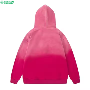 Sweat à capuche zippé unisexe surdimensionné à épaules tombantes, personnalisé, en molleton 100% coton French Terry, respirant, effet délavé soleil et délavé à l'acide - Product Image 6