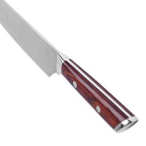 Vente en gros de couteau damas de haute qualité, OEM, ODM, lame tranchante et durable, manche en bois et acier inoxydable - Product Image 2