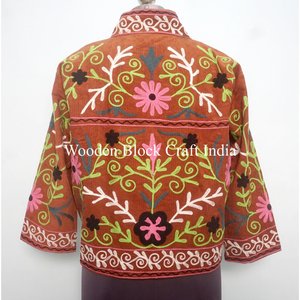 Chaqueta Bordada en Oferta, Chaqueta Cotrise Hecha a Mano para Mujer, Ropa de Playa Bohemia, Ropa Elegante para Festivales, Regalo Único para Ella, Talla Única - Product Image 5