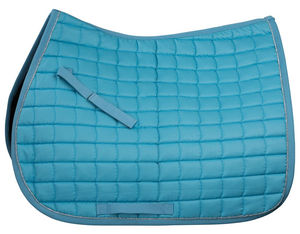 China Source Factory Professional Custom <b>Velvet</b> Noble and Elegant <b>Black</b> Harness Saddle Pad English Pad for Horse Racing - Product Image 3