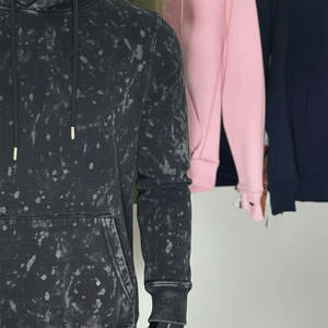 Sudadera con Capucha Estampada Personalizada, Estilo Vintage, Desgastada, Lavada, Sudadera Esencial, Sudadera al por Mayor, 100% Algodón - Product Image 4