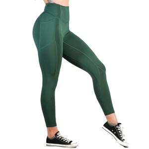 Leggings de yoga pour femmes à taille haute très élastique, couleur unie, en Spandex/Nylon, longueur intégrale, légers (220g), imprimés par transfert thermique – Meilleures ventes - Product Image 6