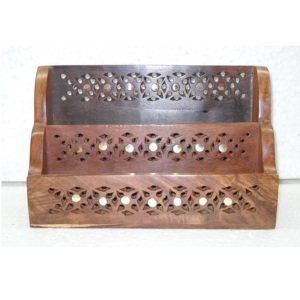 Organisateur de table Bureau à domicile Bambou en bois Design agréable Table de haute qualité Rangement de bureau Produit haut de gamme Cadeau décoratif pour la maison Article - Product Image 1