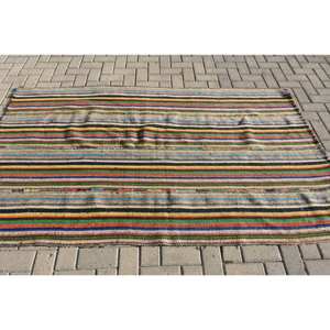 Alfombra moderna de lana Beige, diseño de retales turcos de 4,4X7,3 pies para decoración para sala de estar, tamaño 9x12 con respaldo de látex para pasillo - Product Image 2