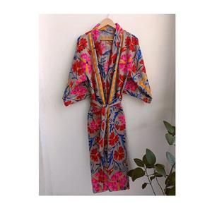 New Arrival Women's Clothing Pink Embroidery Kimono <b>Robe</b> Available at Wholesale Supply <b>Bridal</b> Kimono - Product Image 1