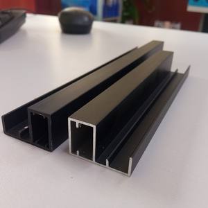 โครงประตูตู้อลูมิเนียมสีดำปรับแต่งได้ผลิตในเวียดนาม - Product Image 4