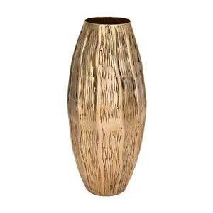 Antique Gold Finishing Brass Flower <b>Vase</b> Crinkle Design for Home and Wedding Table Decorative Accents Floral <b>Vases</b> - Product Image 1