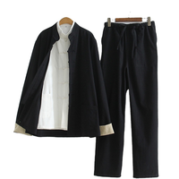 Ensemble de vêtements traditionnels chinois Tang en gros – Tenue décontractée unisexe pour arts martiaux, extensible, respirante et légère