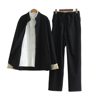 Conjunto de Ropa Tradicional China Tang al por Mayor, Uniforme de Artes Marciales Informal, Transpirable, de Poliéster, para Entrenamiento de Kung Fu - Product Image 5