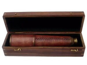 H.M.A Artisanat Laiton Spyglass Télescope Décor Nautique et Collection Maritime - Product Image 6