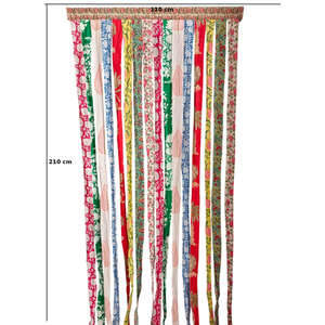 Guirnalda Artesanal Bohemia Hippie con Cuentas para Puerta, Decoración Artística de Ratán para Sala de Estar, Decoración Abstracta Vertical Enmarcada para Hogar y Restaurante - Product Image 3