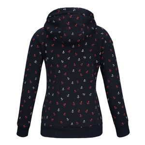 Hoodies d'automne pour femmes Sweatshirts à capuche imprimés à manches longues avec cordon de serrage Sweatshirts Femme Patchwork à capuche avec poche - Product Image 2