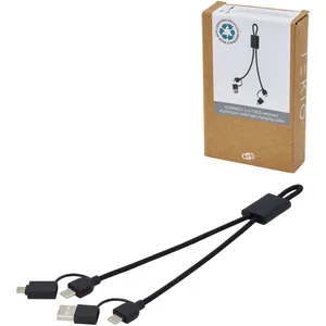 สายเคเบิลรีไซเคิล 6-in-1 แบบยั่งยืน สำหรับโปรโมชั่น ของขวัญอุปกรณ์ USB - Product Image 1