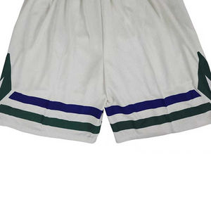 กางเกงขาสั้นกีฬาสำหรับผู้ชายกางเกงขาสั้นบาสเก็ตบอลลายแถบสีพื้นระบายอากาศได้ดีใส่เล่นกีฬาฤดูร้อนโลโก้ได้ตามต้องการ - Product Image 4