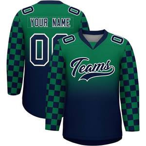 เสื้อเจอร์ซีย์สำหรับผู้ชายเสื้อฮ็อกกี้น้ำแข็งผ้าโพลีเอสเตอร์ระบายอากาศได้ดีทนทานมี100% ออกแบบได้ตามต้องการ - Product Image 1